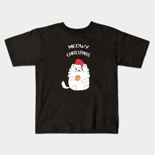 Meowy Christmas Kids T-Shirt